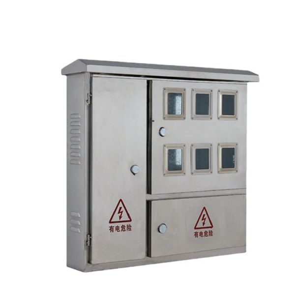 400A 6 Bit AC 3 Phase Meter Box Enclosure Rainproof Dust Proof