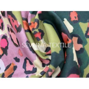China Oeko Tex  Stretch Leggings Fabric Digital Leopard Printing Functional on sale