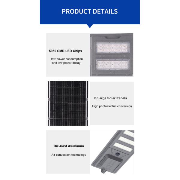 All in One Solar Street LED Solar Lights with Lifepo4 Lithium Battery