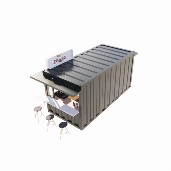 20ft Container Prefabricated Shops Stores Bathroom Included and Customized Color for Your Commercial Space
