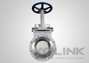 China Flanged Knife Gate valve with SS Deflection Cone for Seat Protection wholesale