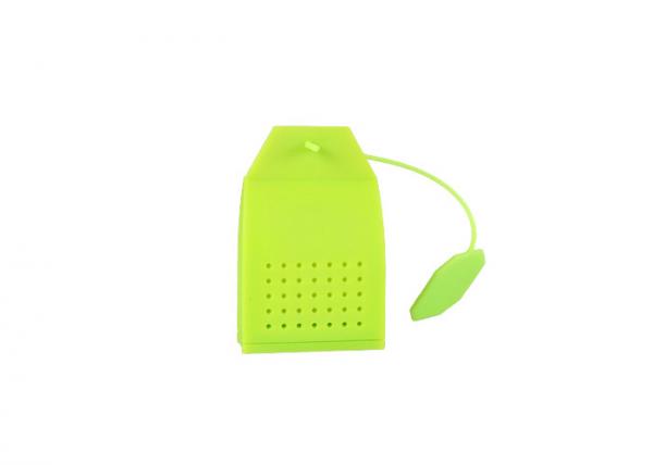 Quality Multi Color Silicone Kitchen Accessories Square Shaped Tea Infuser / Tea Bag Holder for sale