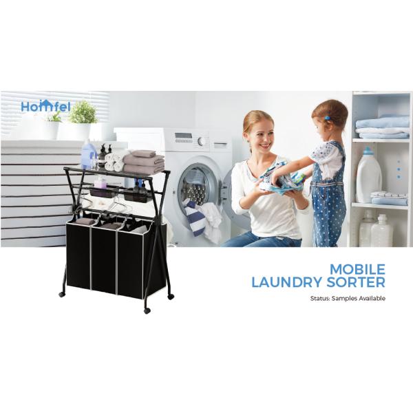 Household Wire Metal Laundry Basket Iron Clothes Hamper 807x432x134mm