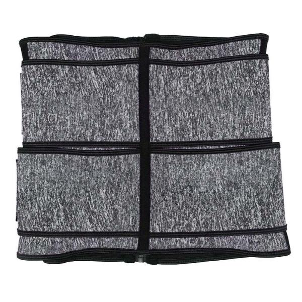 Neoprene Sauna Belt Double Belted Waist Trainer With Velcro Straps