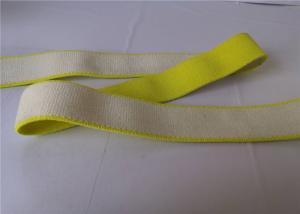 China 4 Cm Knitted Polyester Elastic Webbing Yellow Custom Strong Patterned wholesale