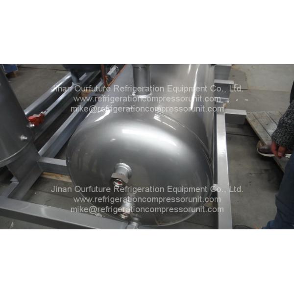 Double Stage Screw Carbon Dioxide Compressor Racks C Freezer Tunnel Based On R404A / Co2