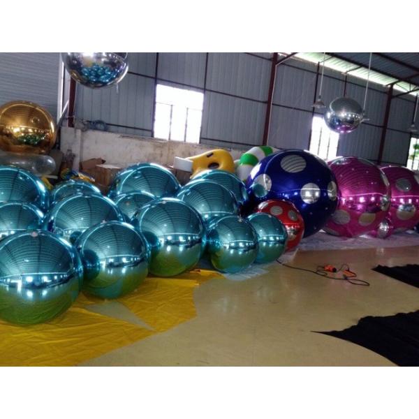 Larger PVC Shiny Inflatable Mirror Ball For Christmas And Halloween Decoration