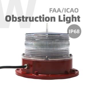 China RED Flashing Tower Obstruction Light IP68 FAA Tower Lighting wholesale