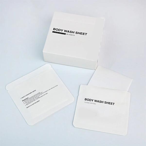 Eco Friendly Shower Sheets Space Saving Body Wash Paper Portable And Lightweight