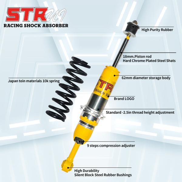 Shock absorber side view