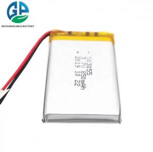 China KC , MSDS, RoHS Approved 503055 Rechargeable Li Ion Battery 3.7v 850mAh Lithium Polymer Battery wholesale