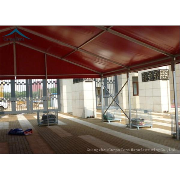 8m * 10m Party Marquee Tents With Red PVC Fabric For Outdoor Events