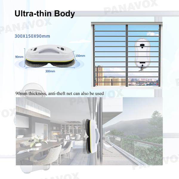 Smart Glass Window Robot Vacuum 500mAh 295mm Cleaner Round Cleaning Robot