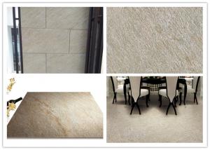China Yellow Beige Ceramic Kitchen Floor Tile , Sandstone Porcelain Tiles wholesale