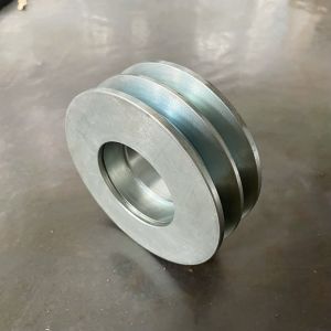 CNC Machined V-Belt Pulley Flange: Core Transmission Component