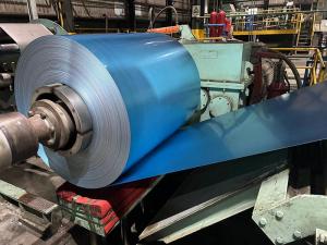 China Cold Rolled Galvalume Steel Coils / Strips G550 BORON ADDED SGLCC Blue AFP wholesale
