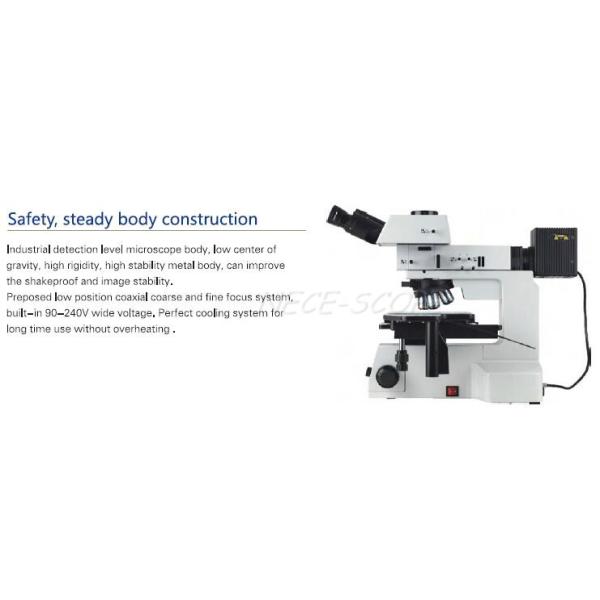 Compound Light Metallurgical Optical Microscope With High Eyepoint Plan Eyepiece PL10X/22