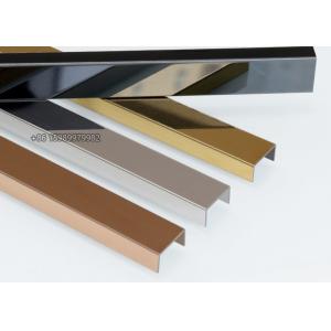 China SUS316 Stainless Steel U Channel Trim , 2mm U Channel Edging Trim on sale