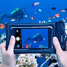 Waterproof ZIPPER PAC Phone Tote - Outdoor Phone Pouch Dry Bag – Fits Most IPhone And Samsung Galaxy Models, Neon Green