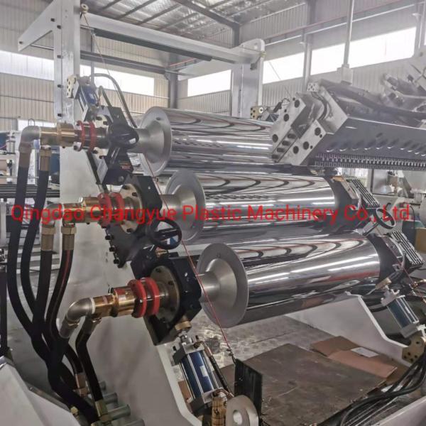 Plastic PP PS Roll Sheet Extruder Machine / PP PS Thermforming Sheet Making Machine