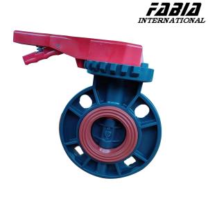 China Low Temperature Soft Seal UPVC Butterfly Valve Industrial Manual Valve wholesale