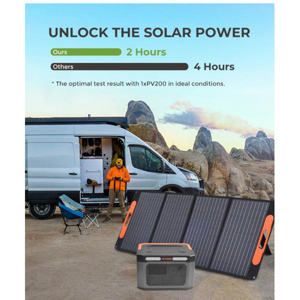 Off Grid Solar Panel Powerstation Lifepo4 1000W Deep Cycle ODM