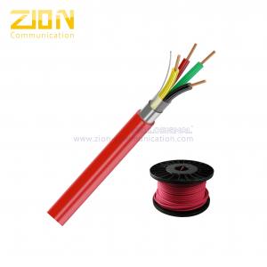 China Riser-Rated Fire Alarm Cable 22AWG Solid Copper UL FPLR-CL2R Red PVC Jacket wholesale