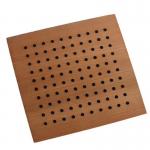 MDF Material Polyester Fiber Board Hotel Wooden Perforated Acoustic Ceiling