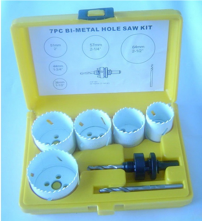 China 1-1/2 In - 2-1/2 In Bi-Metal Hole Saw Assorted Kit 7 Pc wholesale