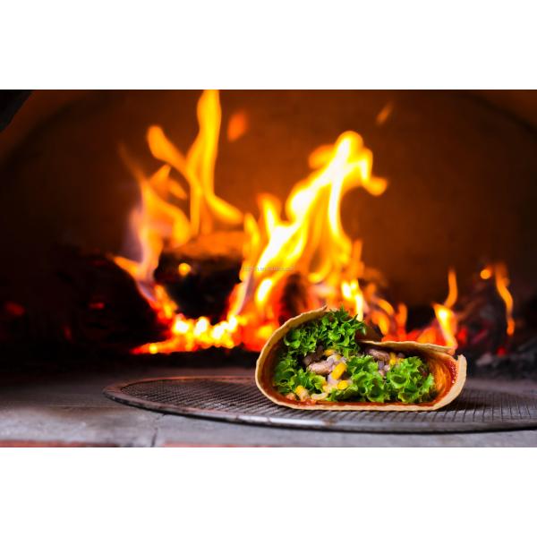 13 inch round mesh perforated pizza tray aluminum pizza screen pizza wire mesh screen