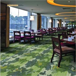 China Dark Green Light Green Modern Home Carpet , Contemporary Patterned Carpet wholesale