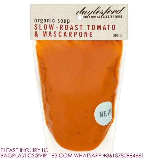 Resealable Stand Up Sealed Microwave Freezer Safe Storage Bags Pouches Liquids Soup Sauce