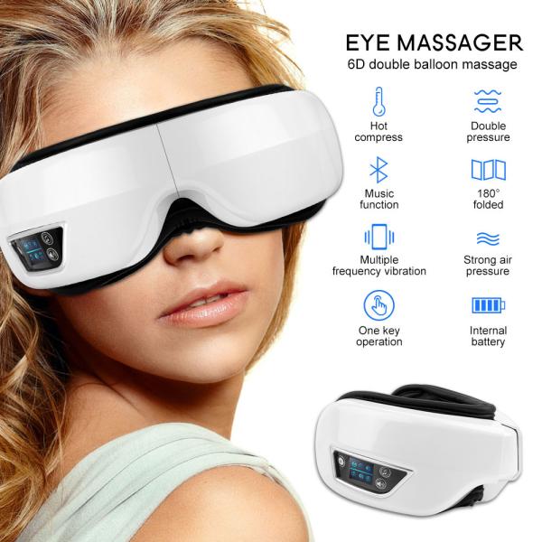 Heat 2022 Upgraded Rechargeable Smart Eye Massager With 3 Modes For Relax And Reduce Eye Strain Dry Eye