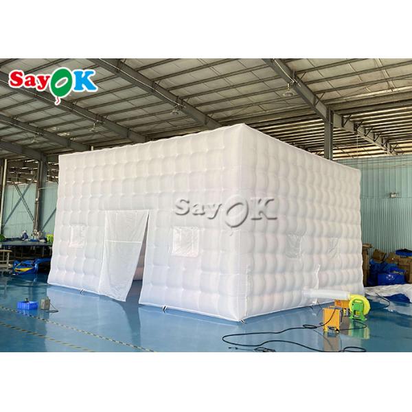 210D Oxford Cloth Inflatable Led Cube Tents Square 7*7*4mH