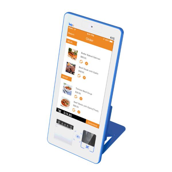 China 15.6 Inch Self Service Order Kiosk , Online Self Ordering Kiosk For Restaurants Payment Display wholesale