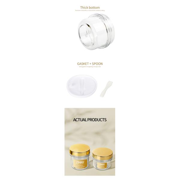 100ml 120ml 200ml gold lid body facial butter cream scrub container empty luxury black mini cosmetic cream jars 50 ml