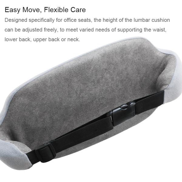 Anti Skid Rectangle Memory Foam Lumbar Cushion For Back Pain Relief