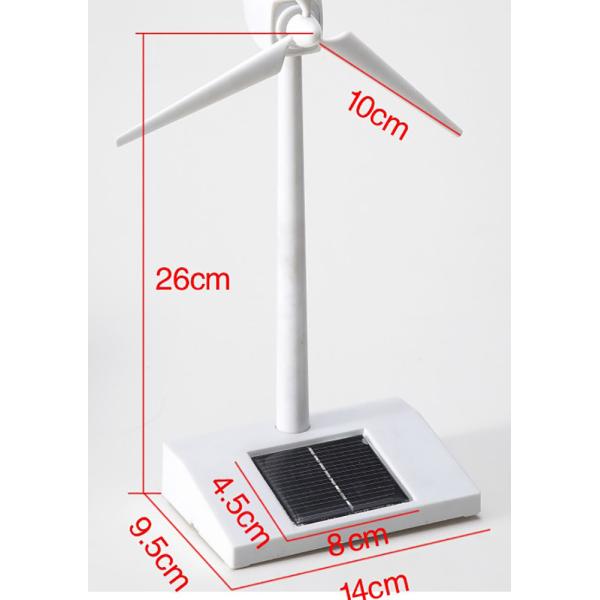 Popular Outdoor Solar Wind Turbine Toy Plastic DIY Mini Solar Toys