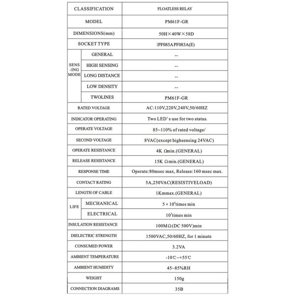 12V 24V 110V 220V PM61F-GR electronic time timer relay