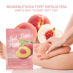 China 40ml Juice Peach Foot Peel Mask Deep Moisturizing Exfoliating Socks on sale