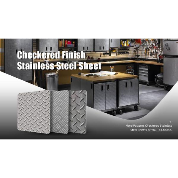Cold Rolled Pattern Embossed Steel Sheet 201 304 316 4'X8' Inox Decorative Diamond Stainless Checkered Sheet