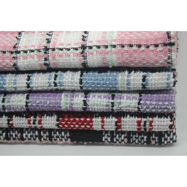 In Stock Yarn Dyed 100 Polyester Fragrant Breeze Tweedy Fabric for Women's Autumn and Winter Coat Clothing