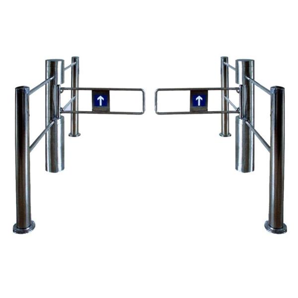 hotsales sales Dual Mechanical Swing Gate Supermarket Swing Gate Access Control Swing Barrier Gate Tunrstile QSJCKQ