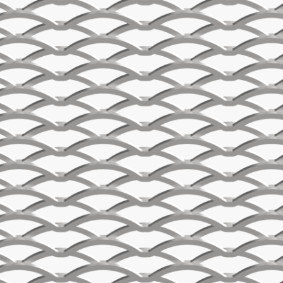 Customized Plain Weave Expanded Aluminum Mesh Cut To Length