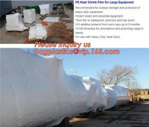China biodegradable shrink wrap 200 mic construction industrialJumbo construction industrial uv shrink wrap for yacht covering wholesale