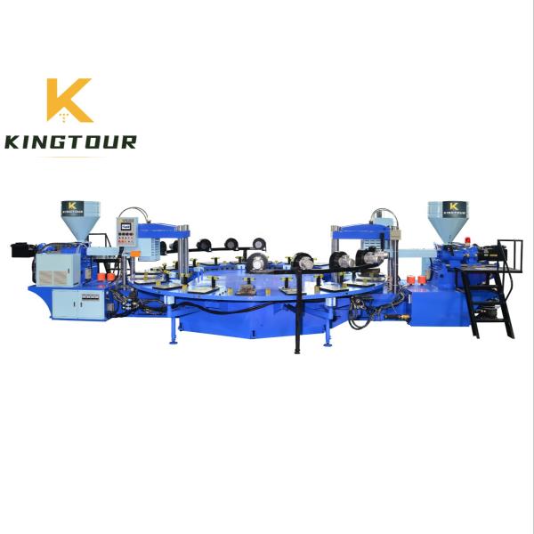 Rotary Sole Injection Moulding Machine 18500W PVC Sole Making Machine KT-666