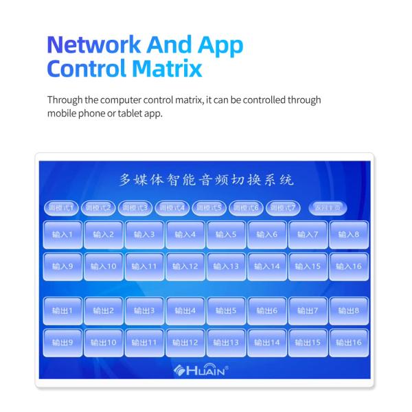 Custom Dante Digital Analog Audio Interface Dsp Poe Module Matrix Processor Processeur 8 in 8 Out 4 X 4 16x16 with Usb for Stage