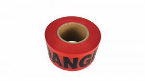 China Waterproof High Abrasion Resistance Barricade Safety Tape 1000ft 3in 1.6mil on sale