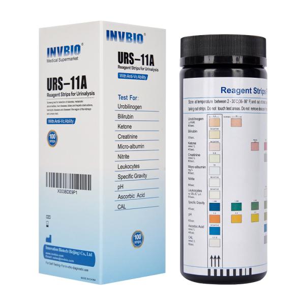 Reagent Urinalysis Test Strips To Nitrite / Leukocytes / Urobilinogen / Ketone /