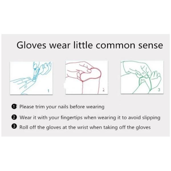 No Smell Disposable Latex Gloves , Soft Disposable Medical Gloves White Color